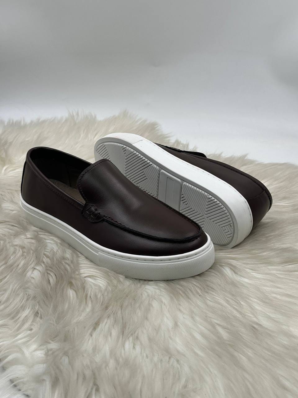 Mocassins en Cuir Lisse Atheer – Élégance & Confort Au Quotidien