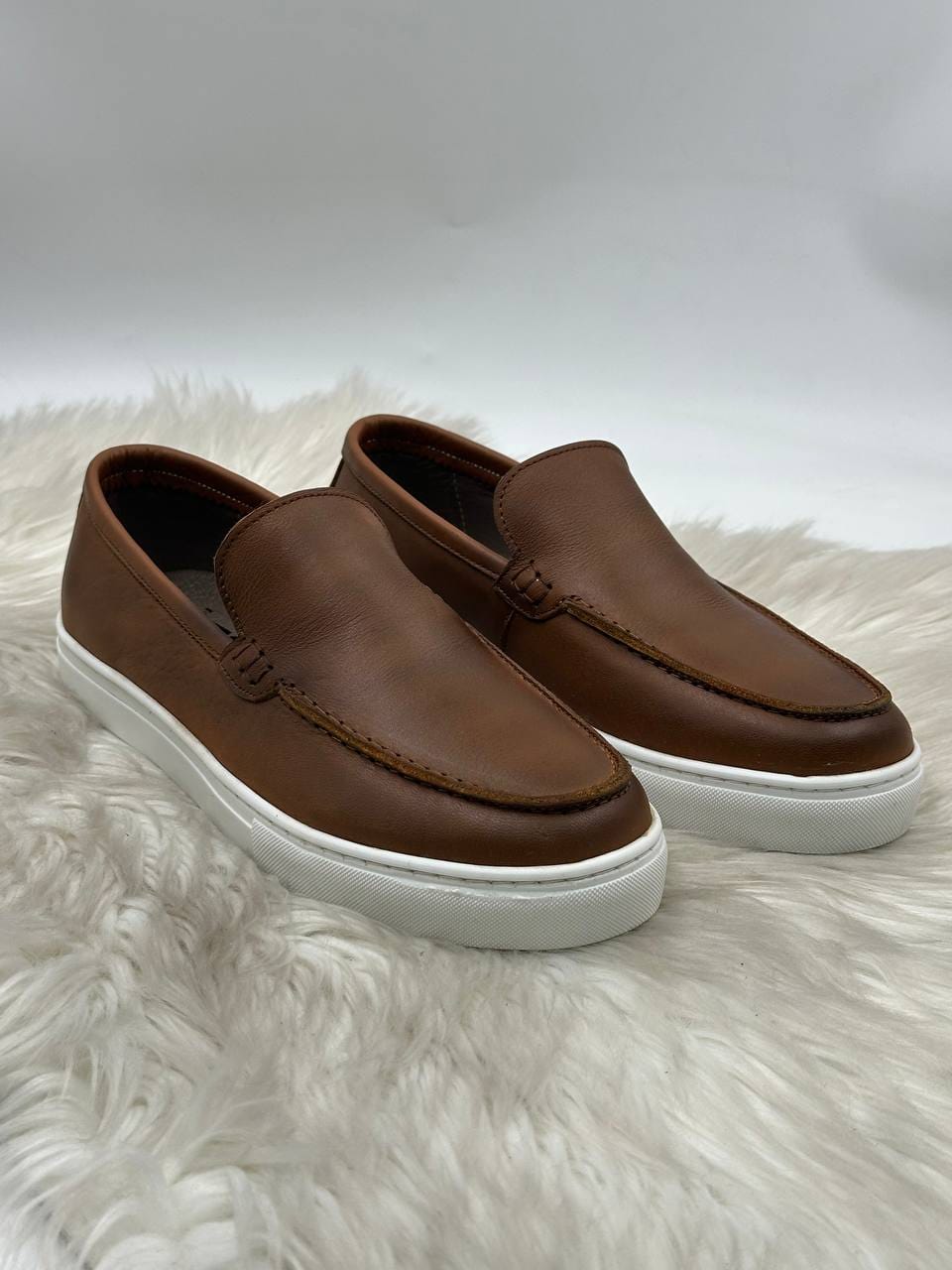 Mocassins en Cuir Lisse Atheer – Élégance & Confort Au Quotidien