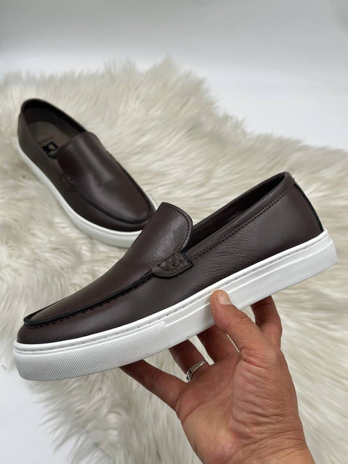 Mocassins en Cuir Lisse Atheer – Élégance & Confort Au Quotidien